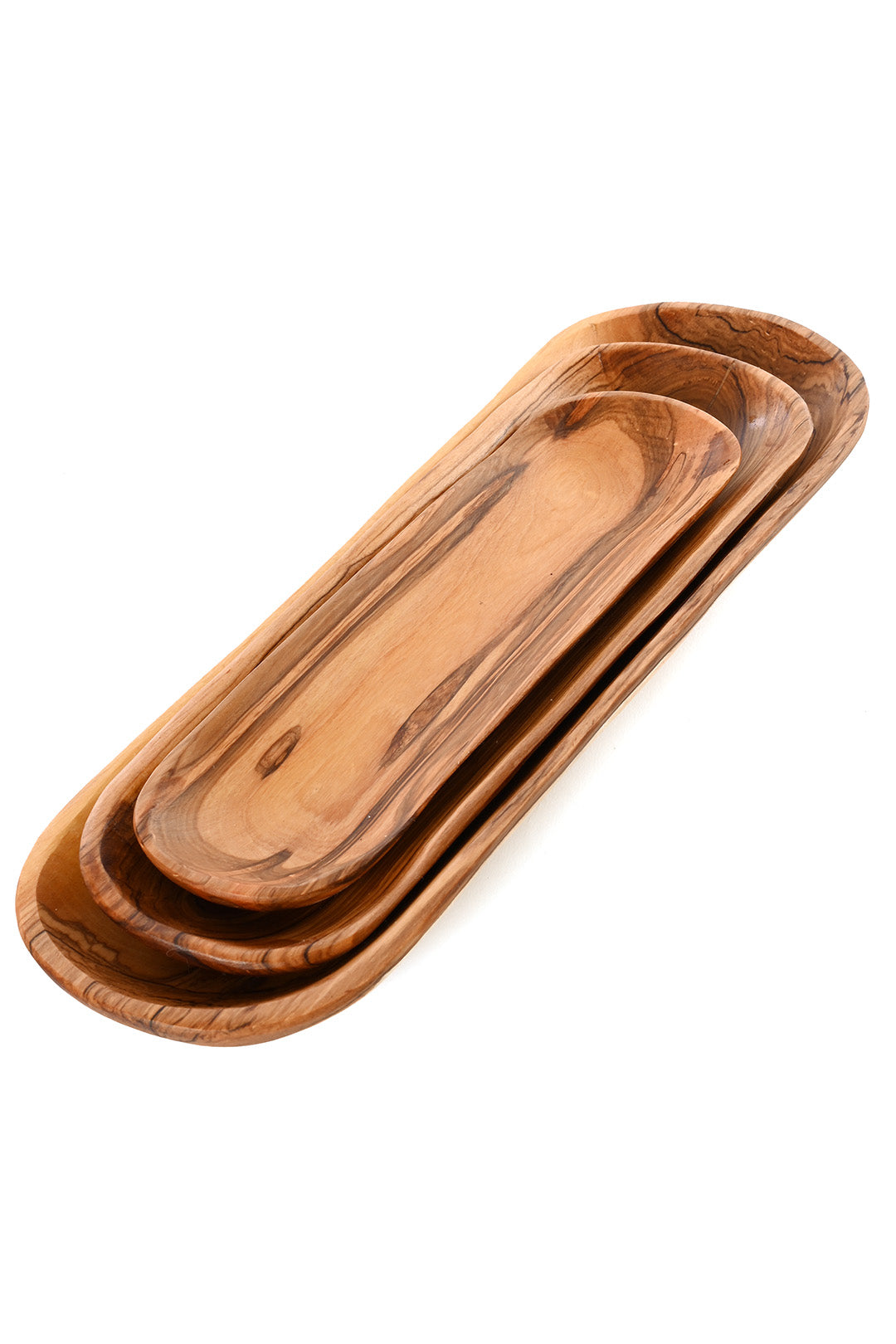 Imperfect: Wild Olive Wood Shallow Cracker Trays