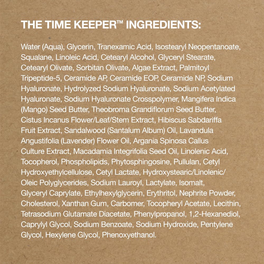 Time Keeper 5-in-1 Peptide Firming Night Cream, 5% Tranexamic Acid, Ceramides for Face, Neck, Eyes, All-In-One Step Serum + Moisturizer