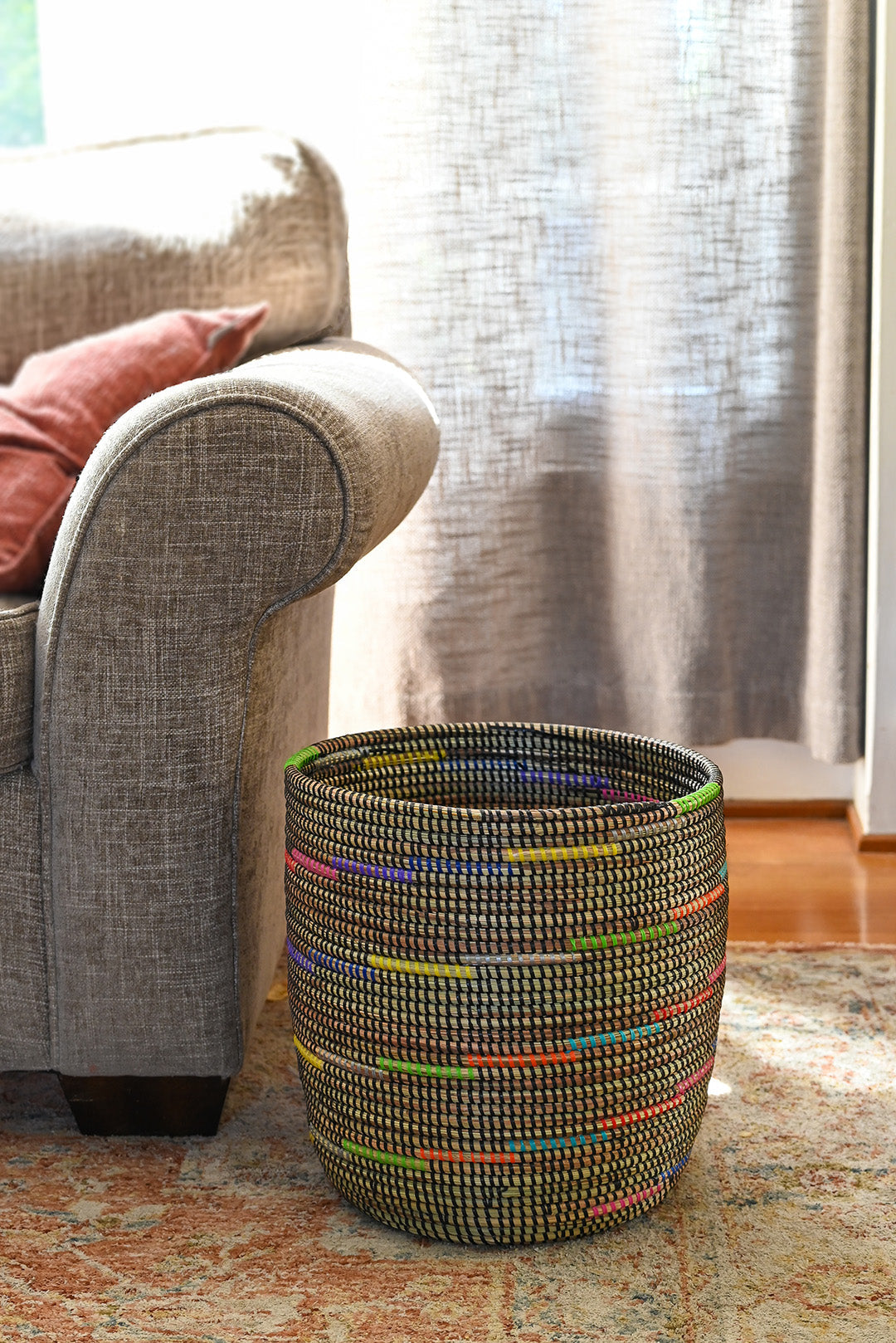 Sable Swirl Bath Bin Basket