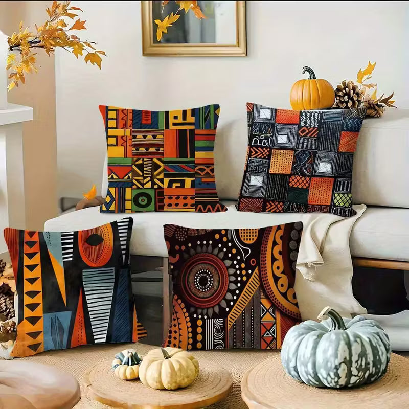 African Printed Pillow Covers
