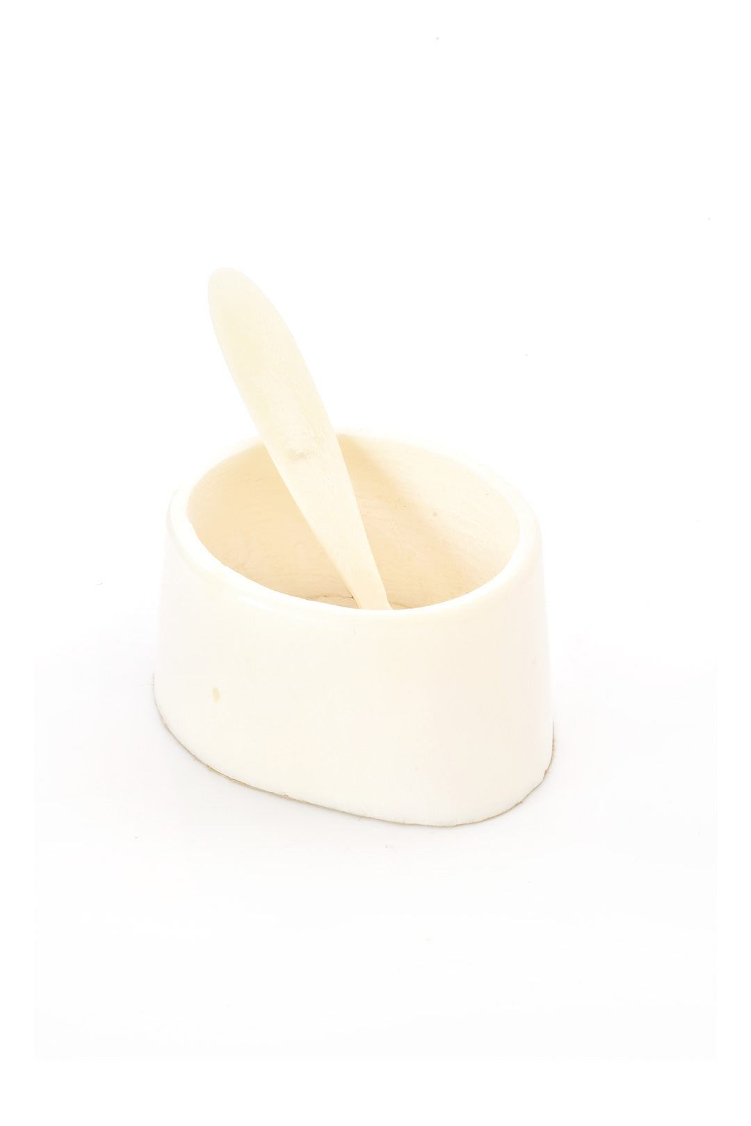 White Cow Bone Salt Well
