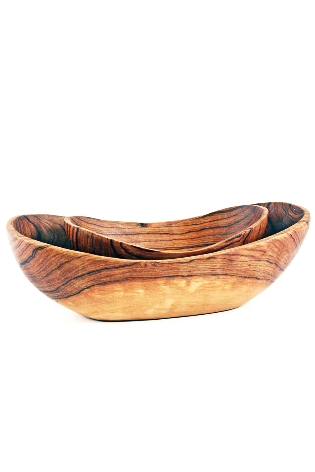 Set of Two Wild Olive Wood Dippy Dip Bowls Default Title
