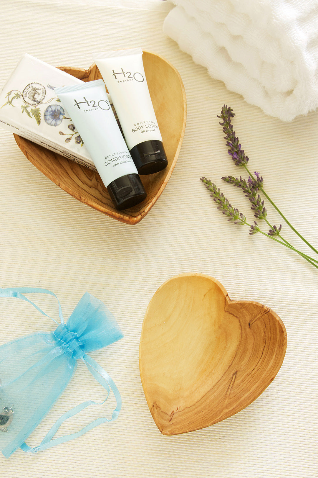 Wild Olive Wood Heart Shaped Bowls