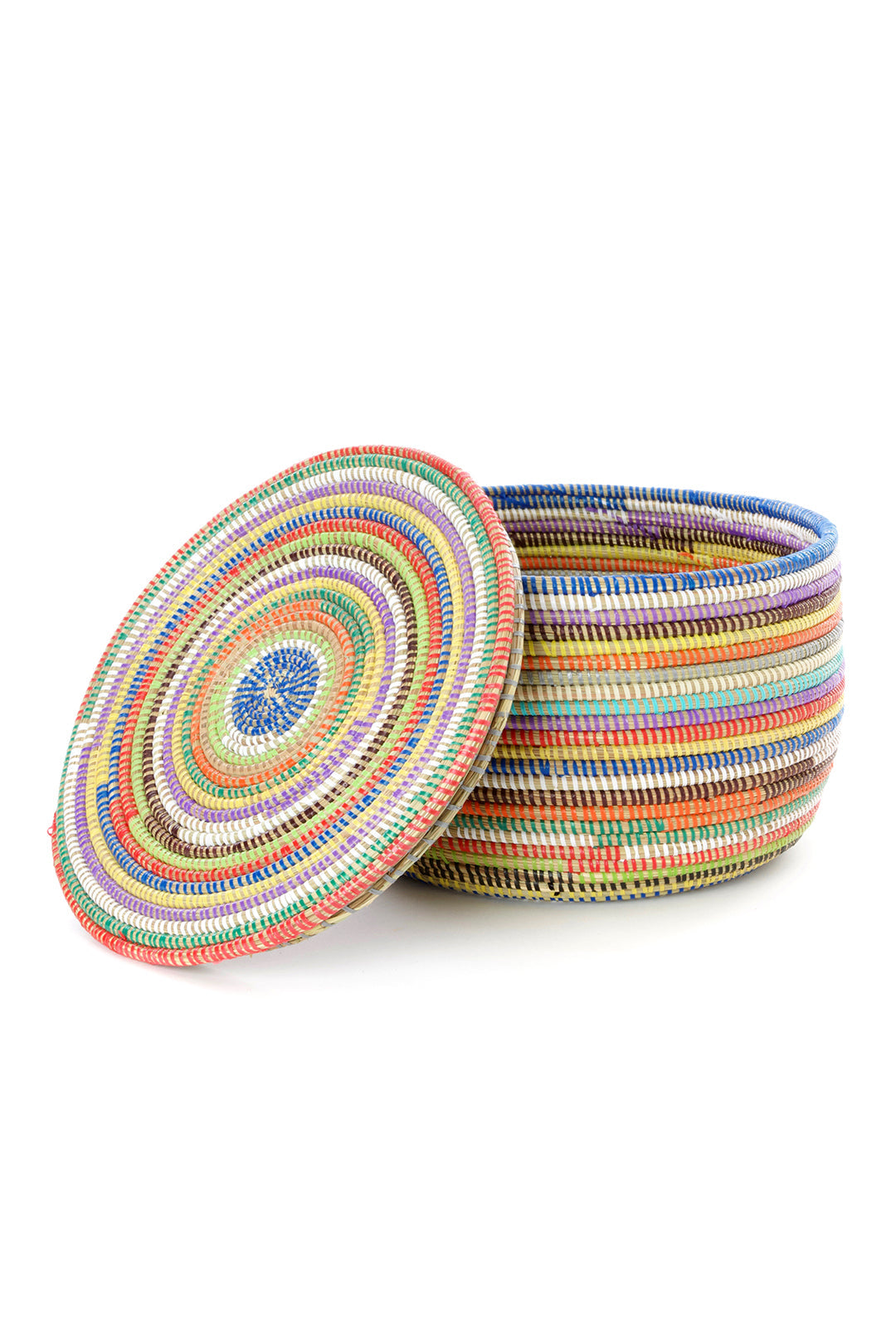 Rainbow Stripe Flat Top Storage Basket Default Title