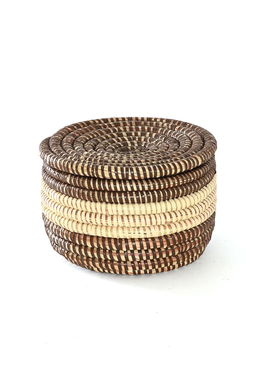 Little Brown Macaron Basket