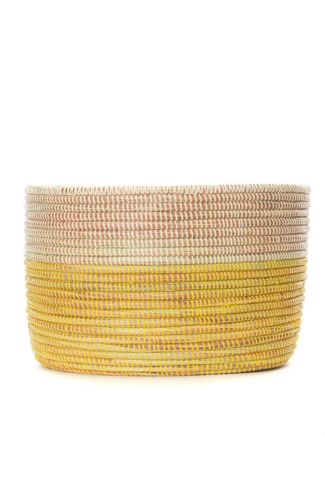 Lemon Dipped Knitting Basket