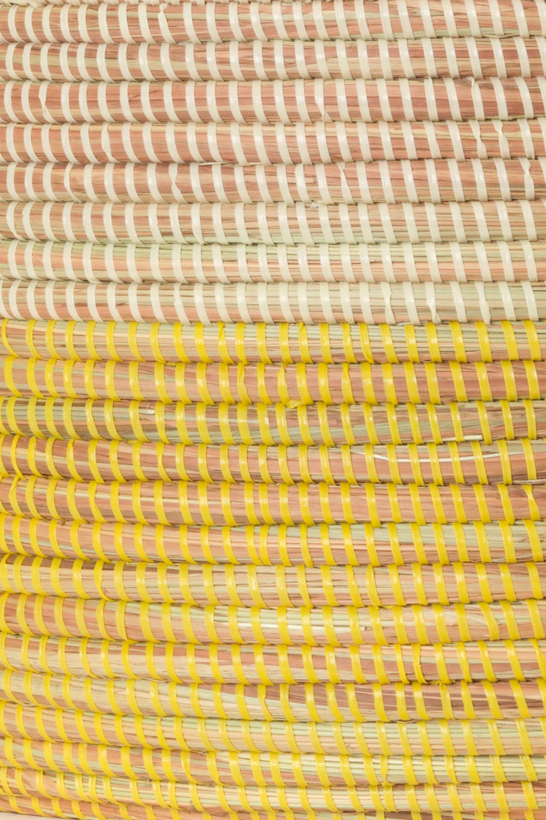 Lemon Dipped Knitting Basket
