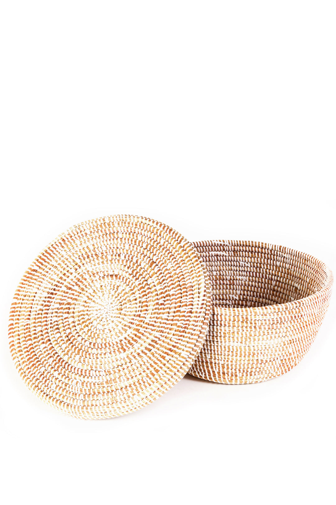 White Lidded Storage Box Basket