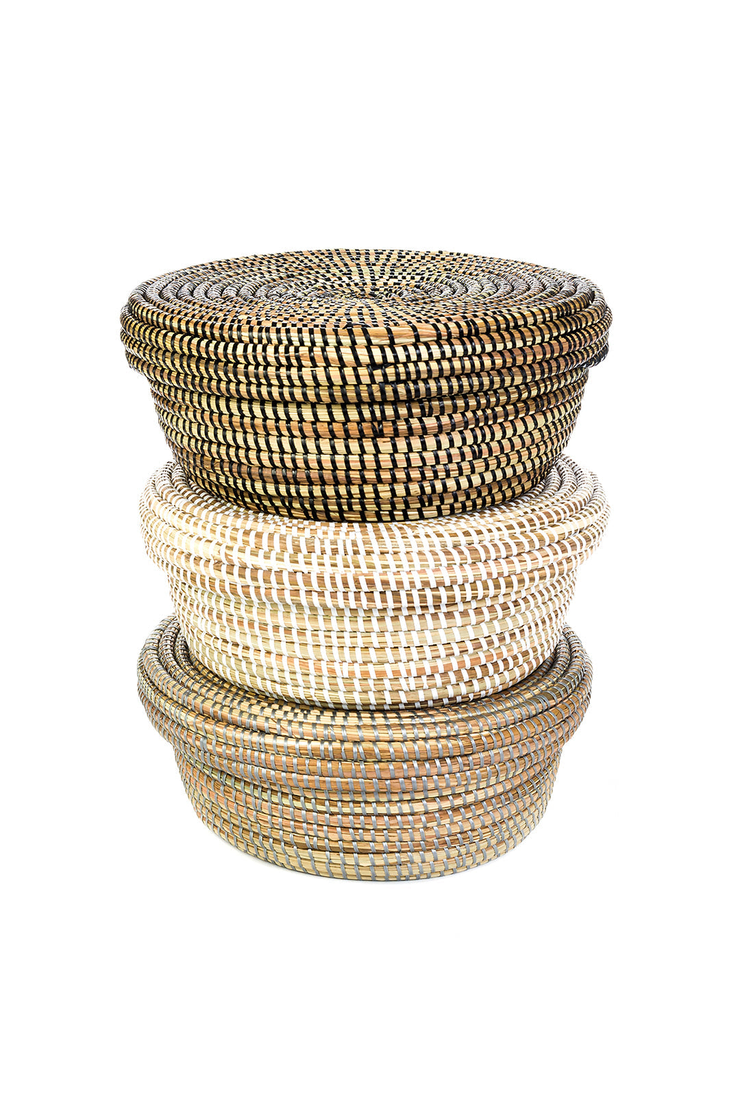 Black Lidded Storage Box Basket