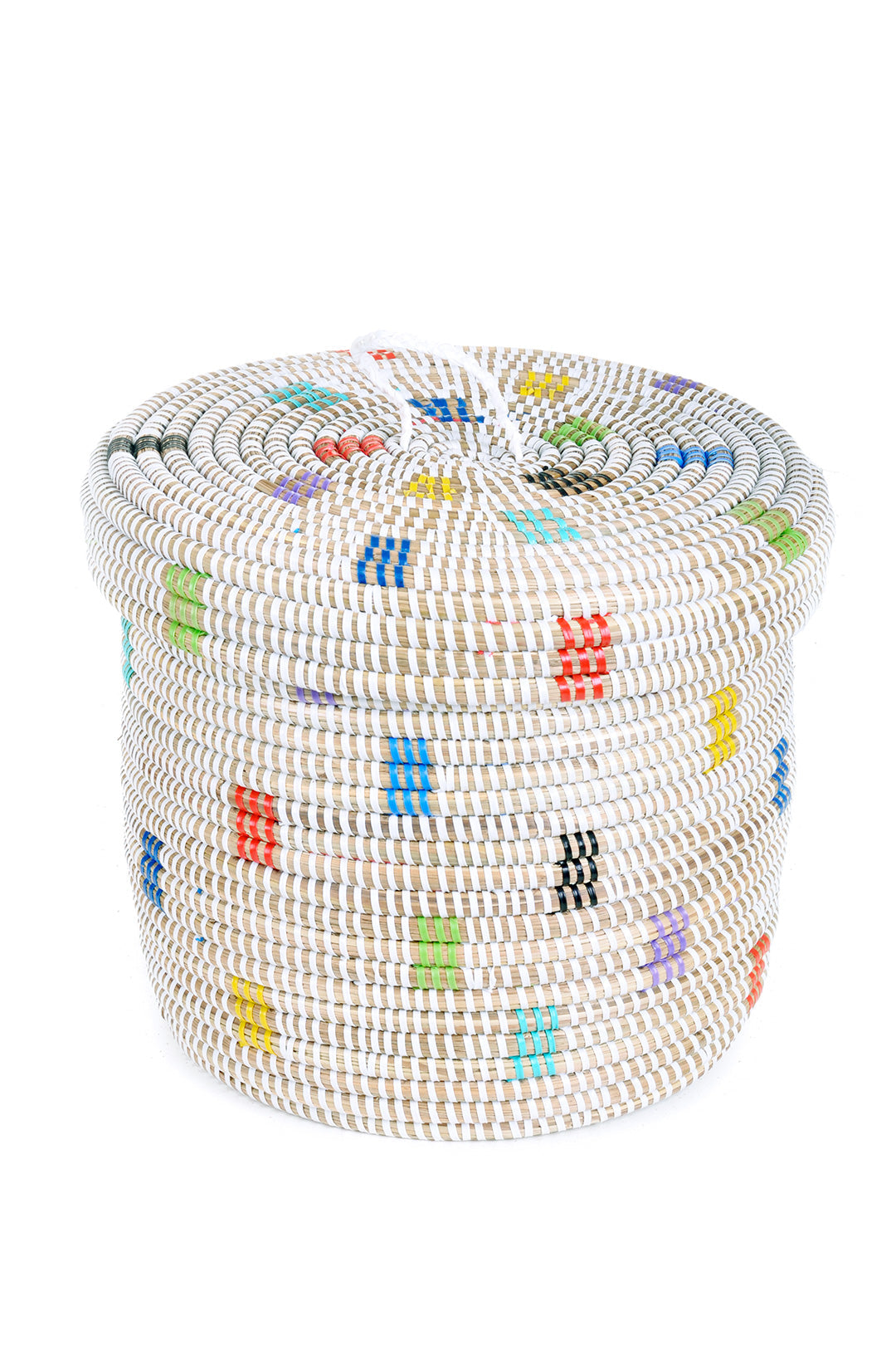 Prismatic Pixels Woven Storage Container