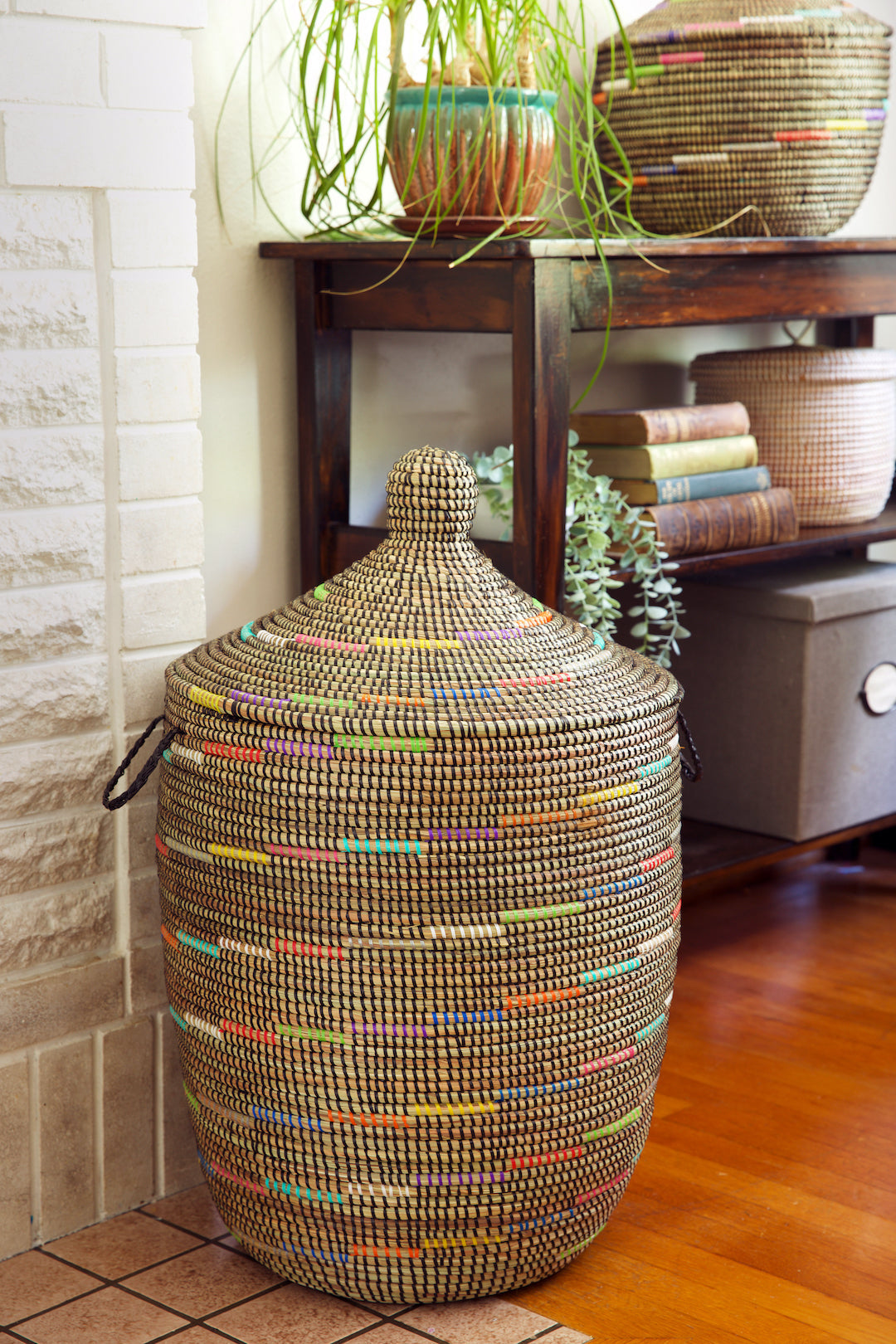 Sable Swirl Large Laundry Hamper Basket