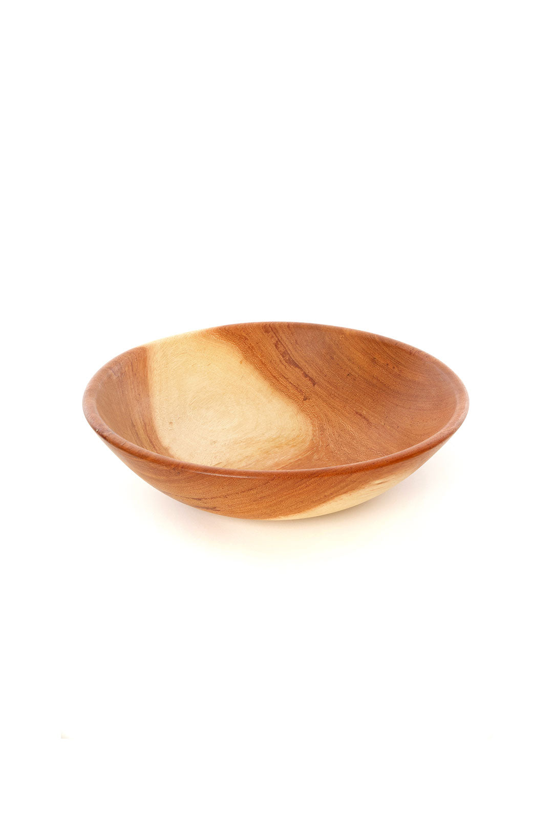 Small Mahogany Wood Salad Bowl from Zimbabwe