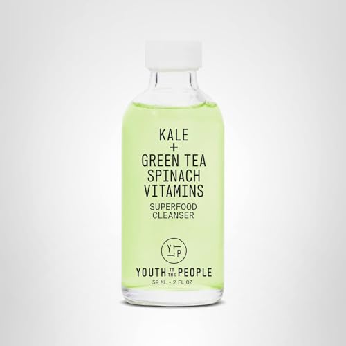 Youth To The People Superfood Facial Cleanser - Kale + Green Tea Daily Face Wash, Gentle Makeup Remover, with Soothing Antioxidants for Glowing Skin, pH Balance, Clean Pores, Sulfate-free, Refillable