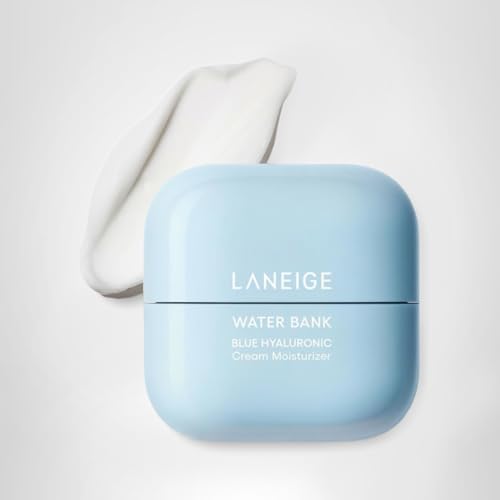 LANEIGE Water Bank Blue Hyaluronic Cream Moisturizer: Hydrating Korean Face Cream with Squalane & Ceramide for Skin Barrier Support, Dermatologist-Tested