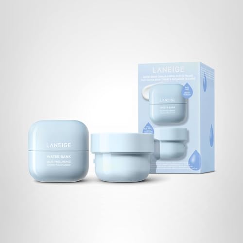 LANEIGE Water Bank Blue Hyaluronic Cream Moisturizer: Hydrating Korean Face Cream with Squalane & Ceramide for Skin Barrier Support, Dermatologist-Tested