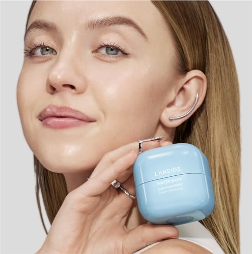 LANEIGE Water Bank Blue Hyaluronic Cream Moisturizer: Hydrating Korean Face Cream with Squalane & Ceramide for Skin Barrier Support, Dermatologist-Tested