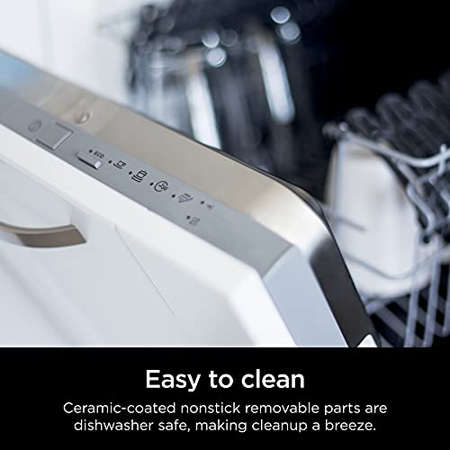 Ninja | Indoor Grill and Air Fryer| Foodi Smart XL | 6-in-1 Grill, Air Fry, Roast, Bake, Broil, Dehydrate & Crisp |Smart Thermometer & Splatter Shield | Dishwasher Safe Parts | Black/Silver | FG551