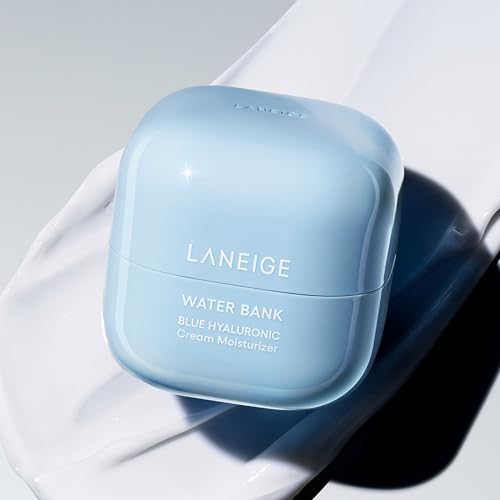 LANEIGE Water Bank Blue Hyaluronic Cream Moisturizer: Hydrating Korean Face Cream with Squalane & Ceramide for Skin Barrier Support, Dermatologist-Tested