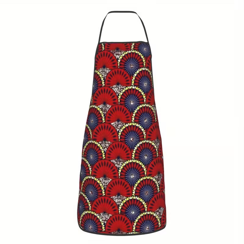 African Ankara Unisex Adjustable Bib Apron for Adults 3