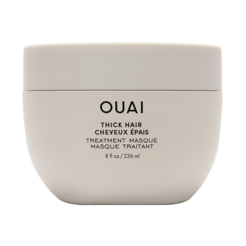 OUAI Fine to Medium Hair Treatment Masque - Hydrating Hair Mask to Help Repair Strands & Increase Shine - With Shea Butter, Keratin and Panthenol - Paraben, Phthalate & Sulfate Free (8 Fl Oz)
