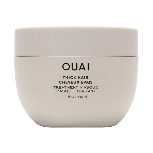 OUAI Fine to Medium Hair Treatment Masque - Hydrating Hair Mask to Help Repair Strands & Increase Shine - With Shea Butter, Keratin and Panthenol - Paraben, Phthalate & Sulfate Free (8 Fl Oz)