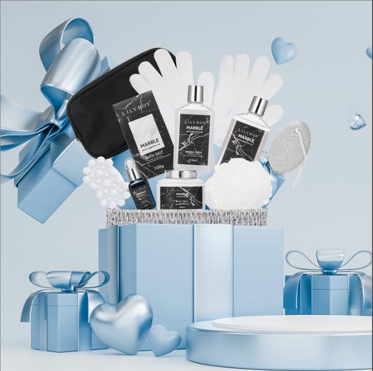 Christmas Gift Basket Set for Women - Ultimate 15-Piece Bath & Body Gift Set, Spa Gift Basket, Bath Collection | Birthday Gift, Mothers Day Gifts for Mom, Perfect Present for Her & Mom All Occasions