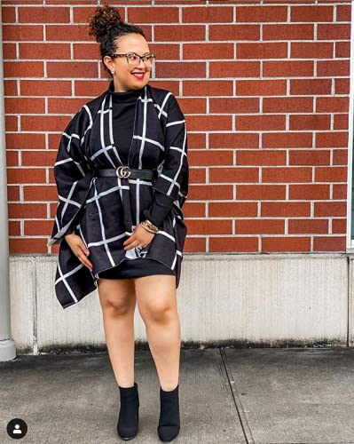 Moss Rose Women's Shawl Wrap Poncho Ruana Cape Open Front Cardigan Shawls for Fall Winter