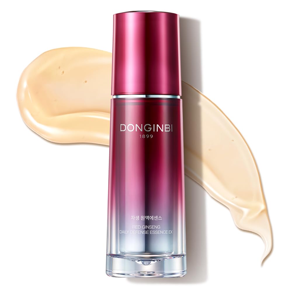 Donginbi Red Ginseng Daily Defense Special Set - Firming Cream(0.85 floz) & Korean Red Ginseng Essence(2.03 floz), Skin Barrier Repair Serum for Dry Skin, Korean Skin Care Gifts for Women