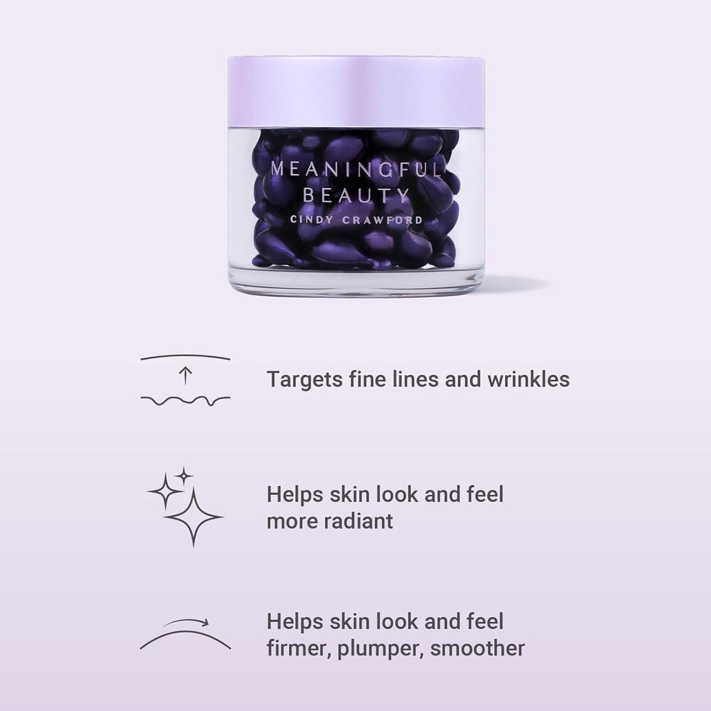 Meaningful Beauty Wrinkle Smoothing Capsules Advanced Formula With Hyaluronic Acid , 60 Count