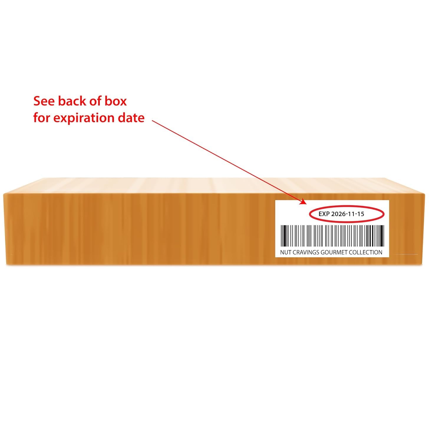 NUT CRAVINGS - Thanksgiving Mixed Nuts Gift Basket in Red Gold Box (7 Assortments, 1 LB) Holiday Xmas Christmas Food Arrangement, Healthy Snack Care Package, Food Assortments