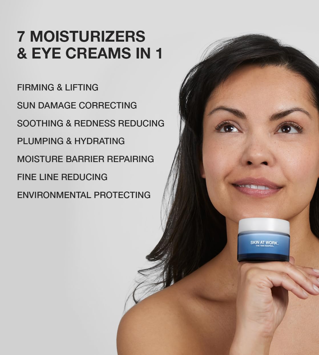 Time Keeper 5-in-1 Peptide Firming Night Cream, 5% Tranexamic Acid, Ceramides for Face, Neck, Eyes, All-In-One Step Serum + Moisturizer