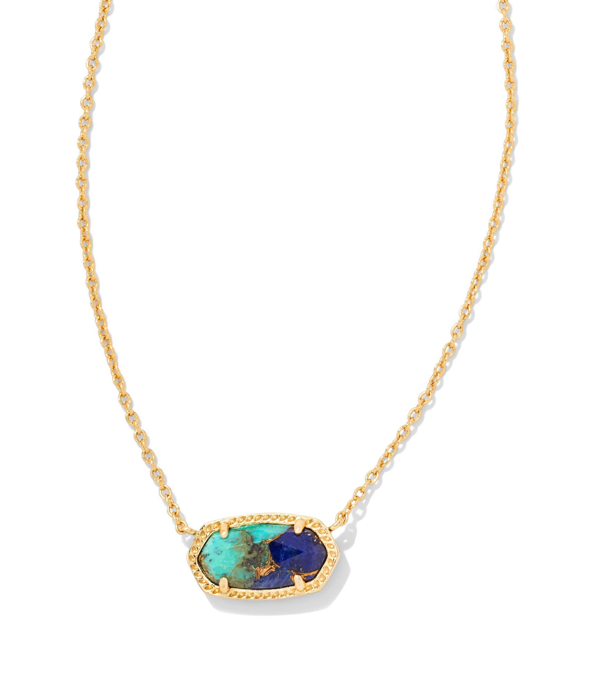 Kendra Scott Elisa Pendant Necklace for Women, Fashion Jewelry, 14k Gold-Plated
