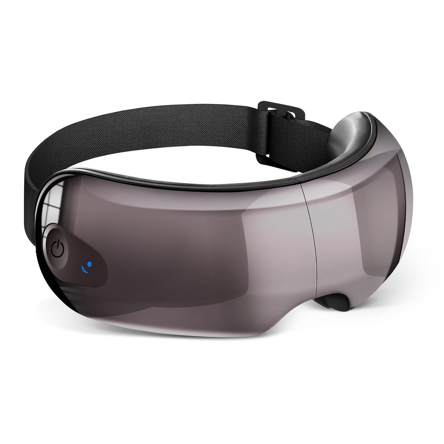 NOWWISH Eye Massager with Heat, Vibration and Bluetooth Music for Migraine Headache Eye Strain Relief, Cordless Heated Eye Mask with 4 Massage Modes, Relaxation -Christmas Gifts for Women Men -White