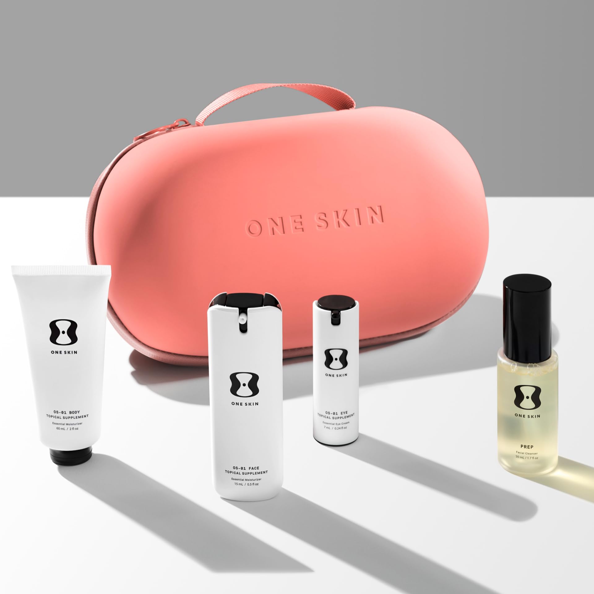 oneskin OS-01 Peptide Mini TRAVEL KIT - Skin Longevity Regimen, TSA-friendly Packaging, Developed by Scientists, For All Skin Types Including Sensitive Skin