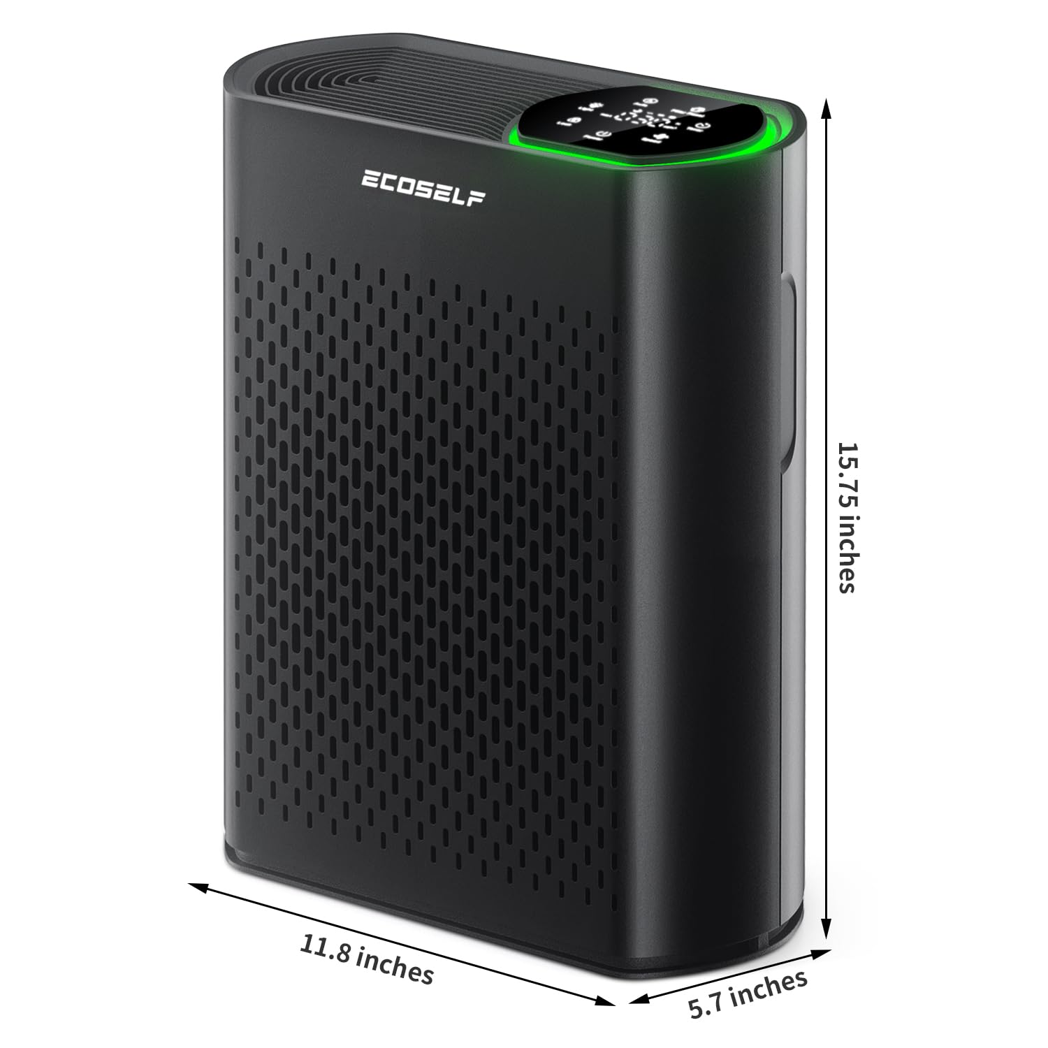 Air Purifiers for Home Large Room Up to 2400 Ft², Powerful HEPA Air Purifier with PM 2.5 Air Quality Display 20dB Sleep Mode, Air Purifiers for Bedroom Office Living Room HAP602 White