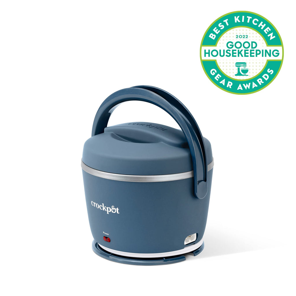 Crock-Pot 20-Ounce Electric Lunch Box, Portable Food Warmer, Blush Pink | Perfect for Travel, Car, On-the-Go | Spill-Free, Dishwasher-Safe