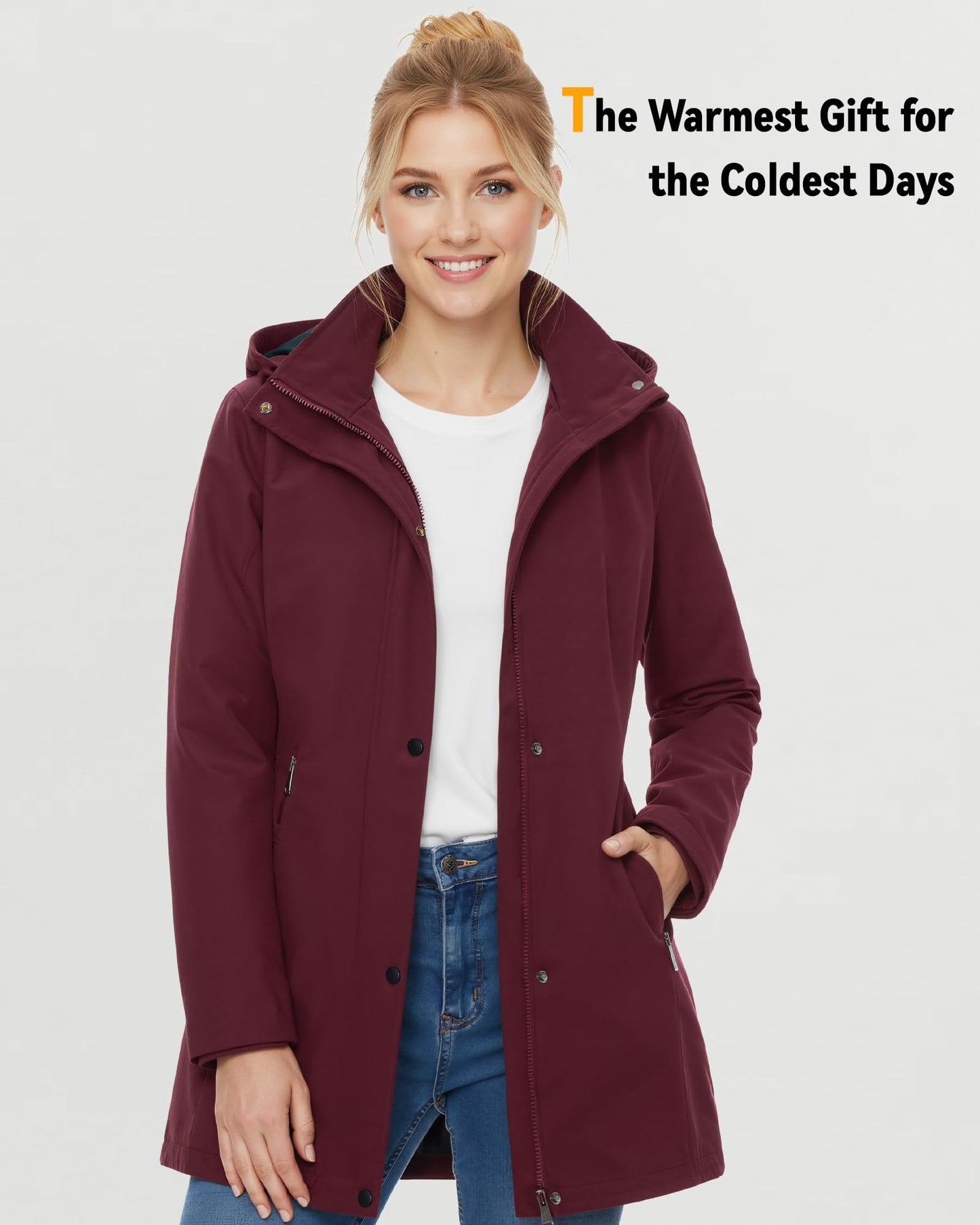 Graphene Women Heated Jacket 12V Fast Charge 18400mAh Large Capacity