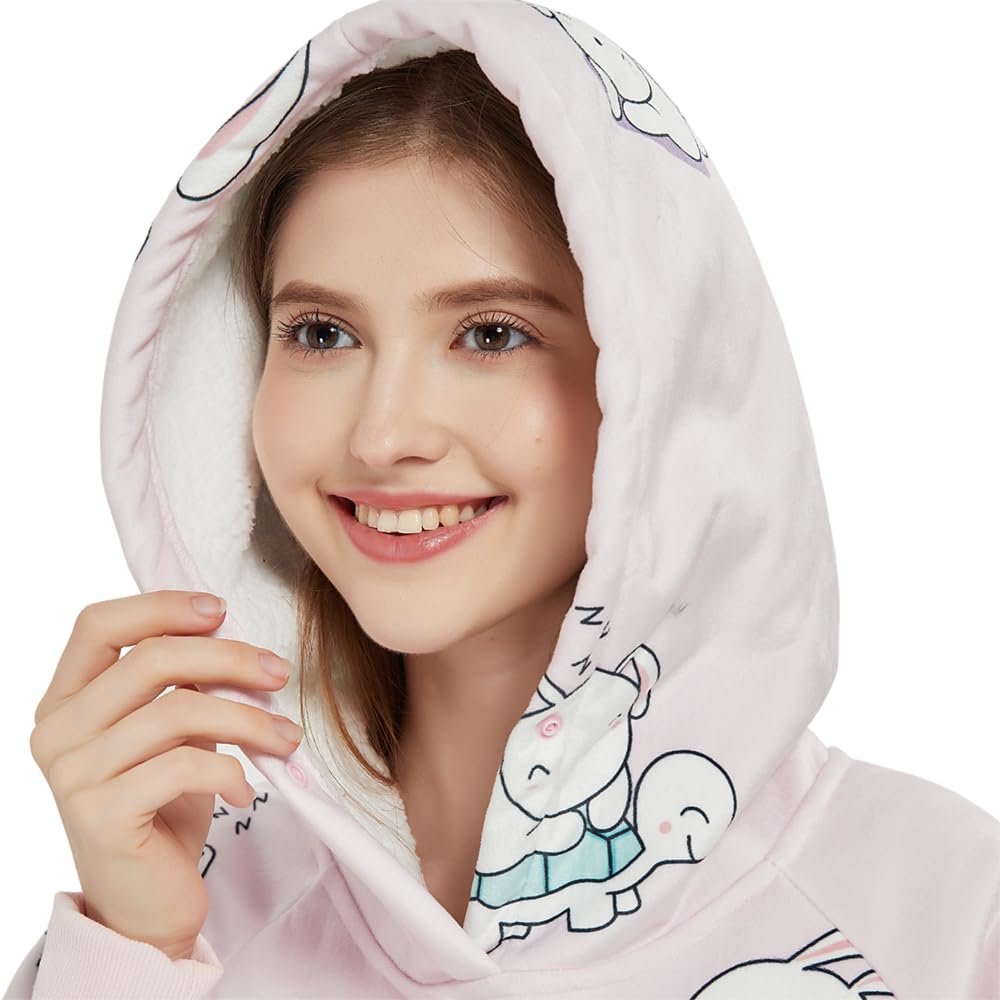 Krifey Wearable Blanket Hoodie, Oversized Sherpa Fleece Sweatshirt with Giant Pocket, Birthday Gifts for Women, Warm Christmas Gift for Mom, Wife, or Girlfriend