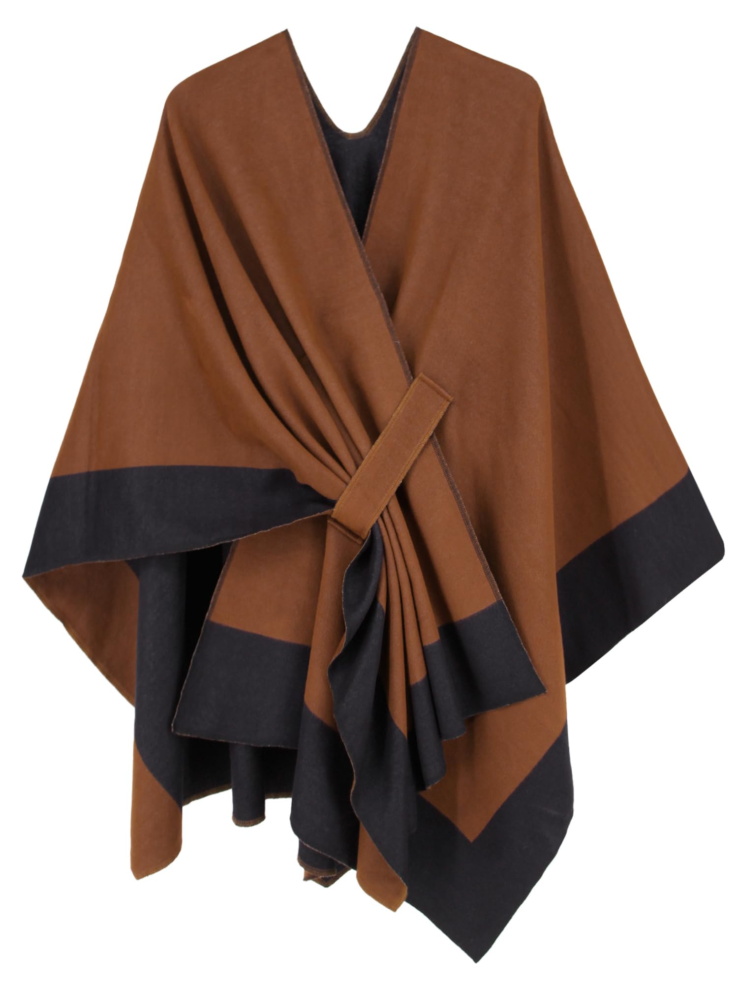 Moss Rose Women's Shawl Wrap Poncho Ruana Cape Open Front Cardigan Shawls for Fall Winter