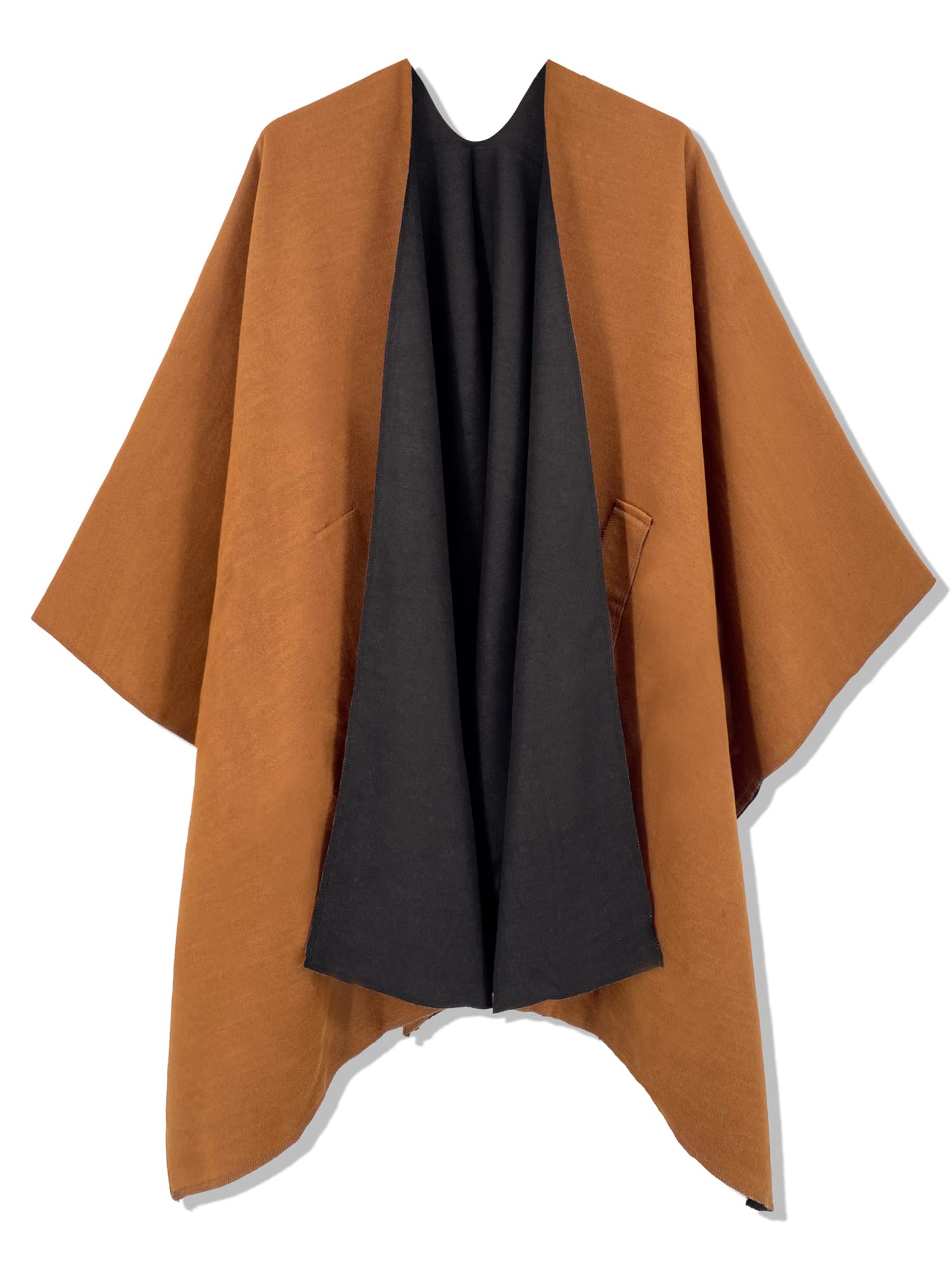 Moss Rose Women's Shawl Wrap Poncho Ruana Cape Open Front Cardigan Shawls for Fall Winter