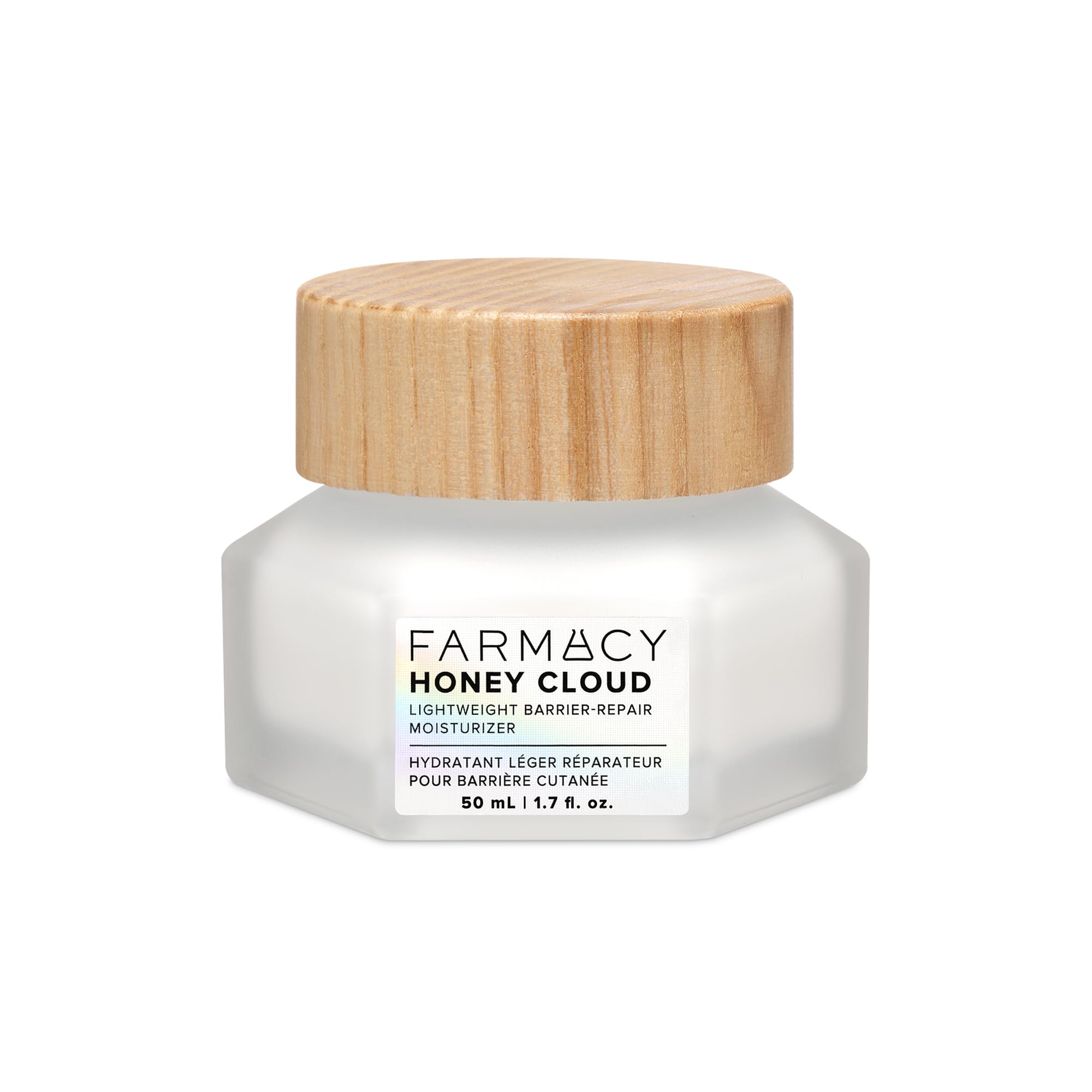 Farmacy Honey Cloud Lightweight Face Moisturizer - Hydrating Face Lotion Infused with Hyaluronic Acid, Peptides & Chamomile - Daily Facial Moisturizer for Oily, Sensitive, or Combination Skin (50ml)