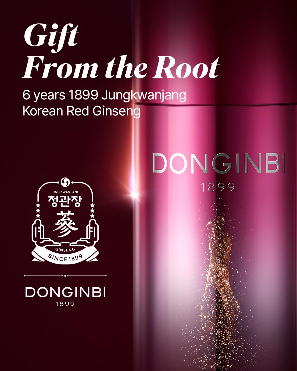 Donginbi Red Ginseng Daily Defense Special Set - Firming Cream(0.85 floz) & Korean Red Ginseng Essence(2.03 floz), Skin Barrier Repair Serum for Dry Skin, Korean Skin Care Gifts for Women