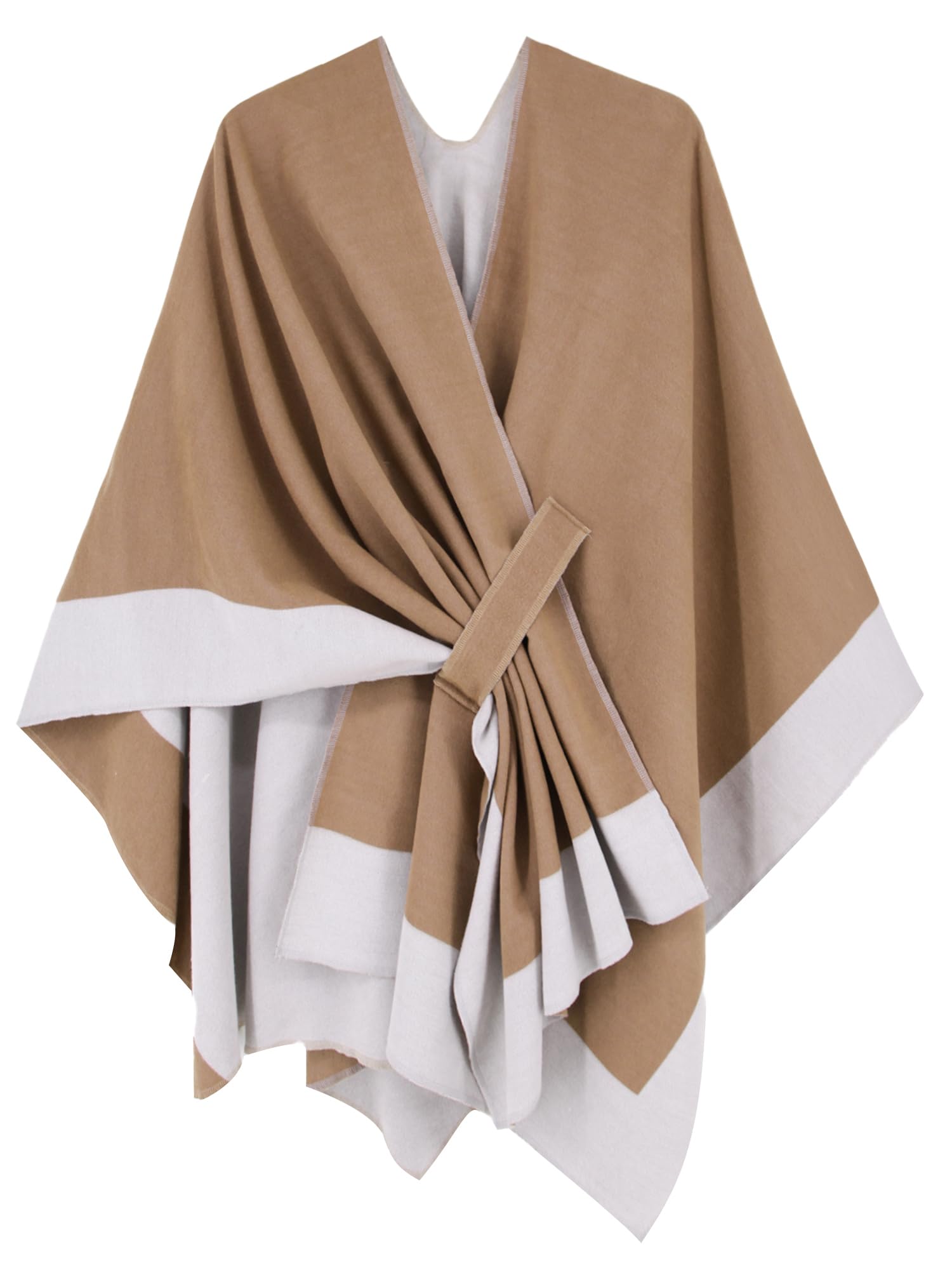 Moss Rose Women's Shawl Wrap Poncho Ruana Cape Open Front Cardigan Shawls for Fall Winter