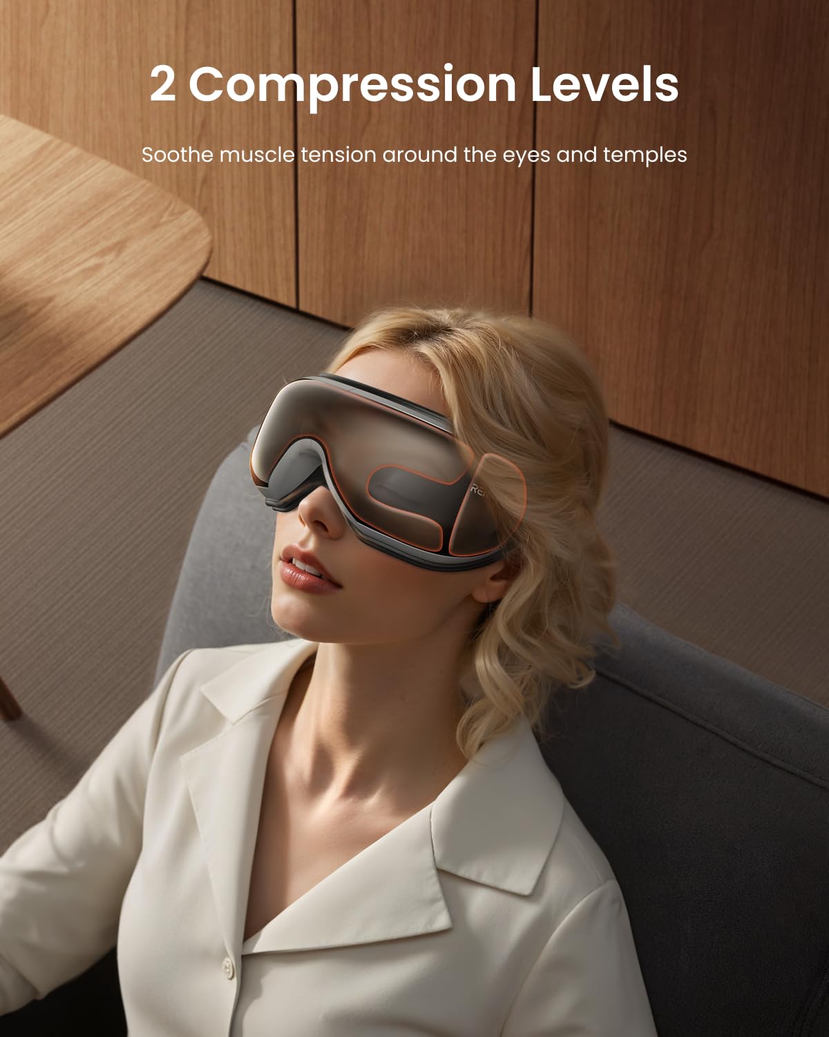 RENPHO Eyeris 1 Eye Massager with Remote, Christmas Birthday Gifts for Women Men, FSA Eligible HSA Sleep Mask with Heat, Compression, Headache Massager Scalp for Strain Relief Migraine Relief Stye Eye