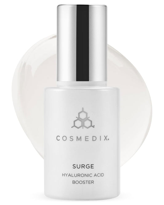 COSMEDIX Surge Hyaluronic Acid Booster for Face - Ultra Hydrating Face Serum with Vitamin C & Niacinamide Softens, Brightens & Moisturizes Skin - Facial Skin Care Product for Fine Lines & Wrinkles