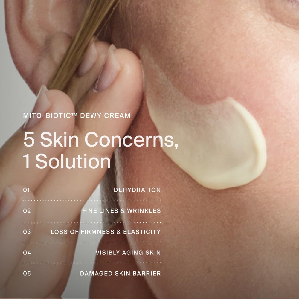 Timeline Mito-Biotic™ Travel Size Dewy Cream Lightweight Moisturizer With Peptides to Hydrate, Plump & Protect Dry Skin - .51 Fl Oz