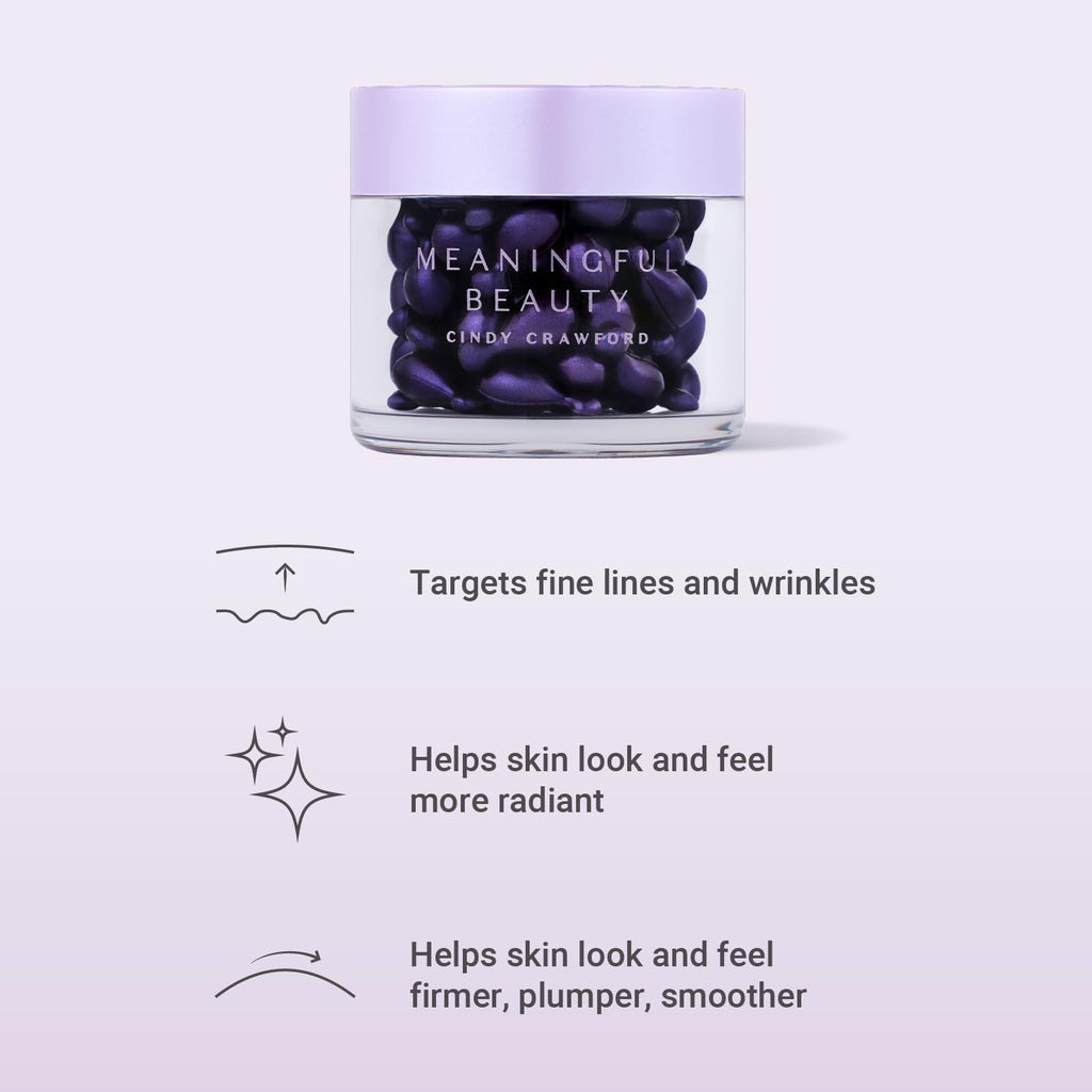 Meaningful Beauty Wrinkle Smoothing Capsules Advanced Formula With Hyaluronic Acid , 60 Count