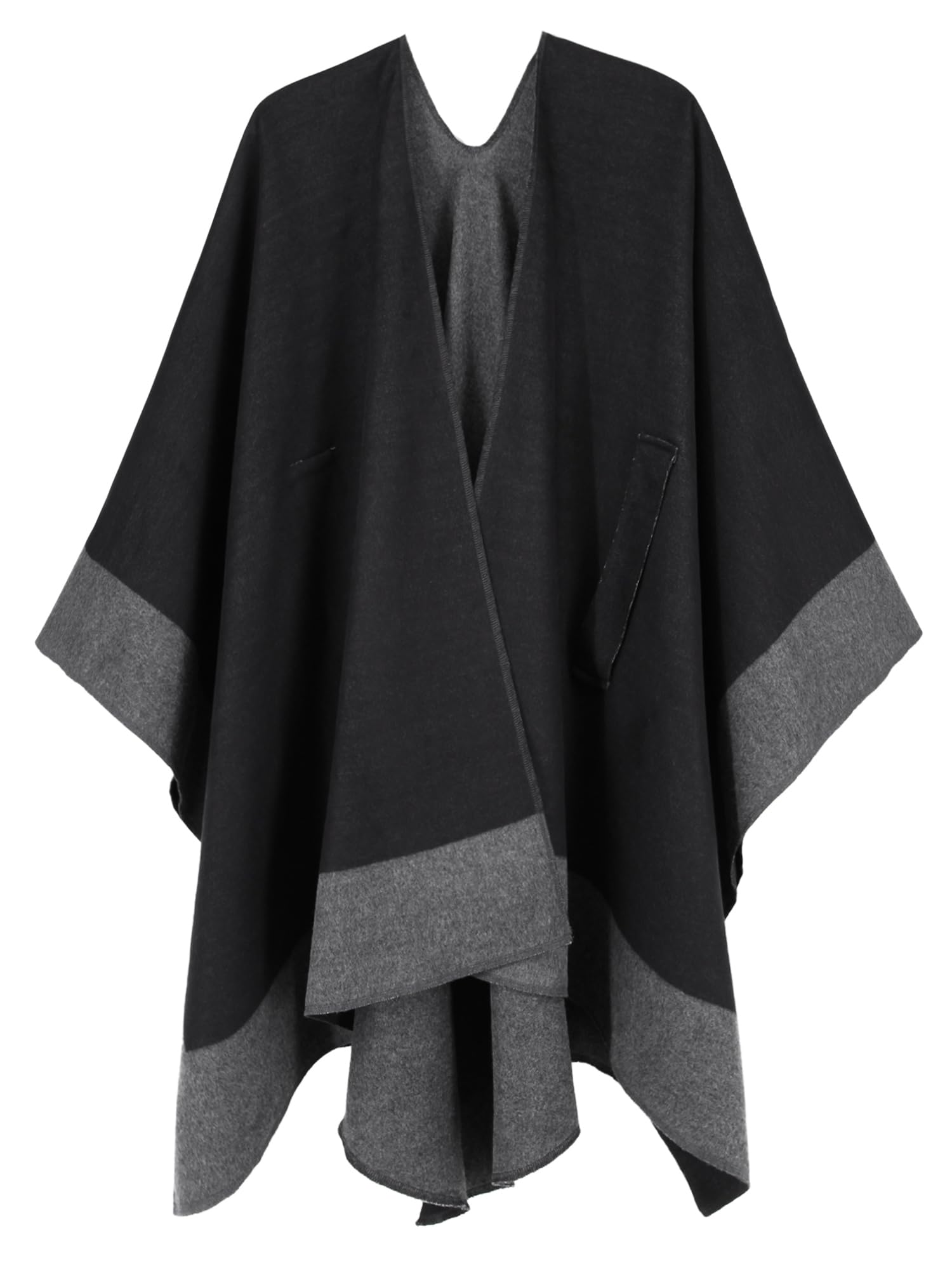 Moss Rose Women's Shawl Wrap Poncho Ruana Cape Open Front Cardigan Shawls for Fall Winter