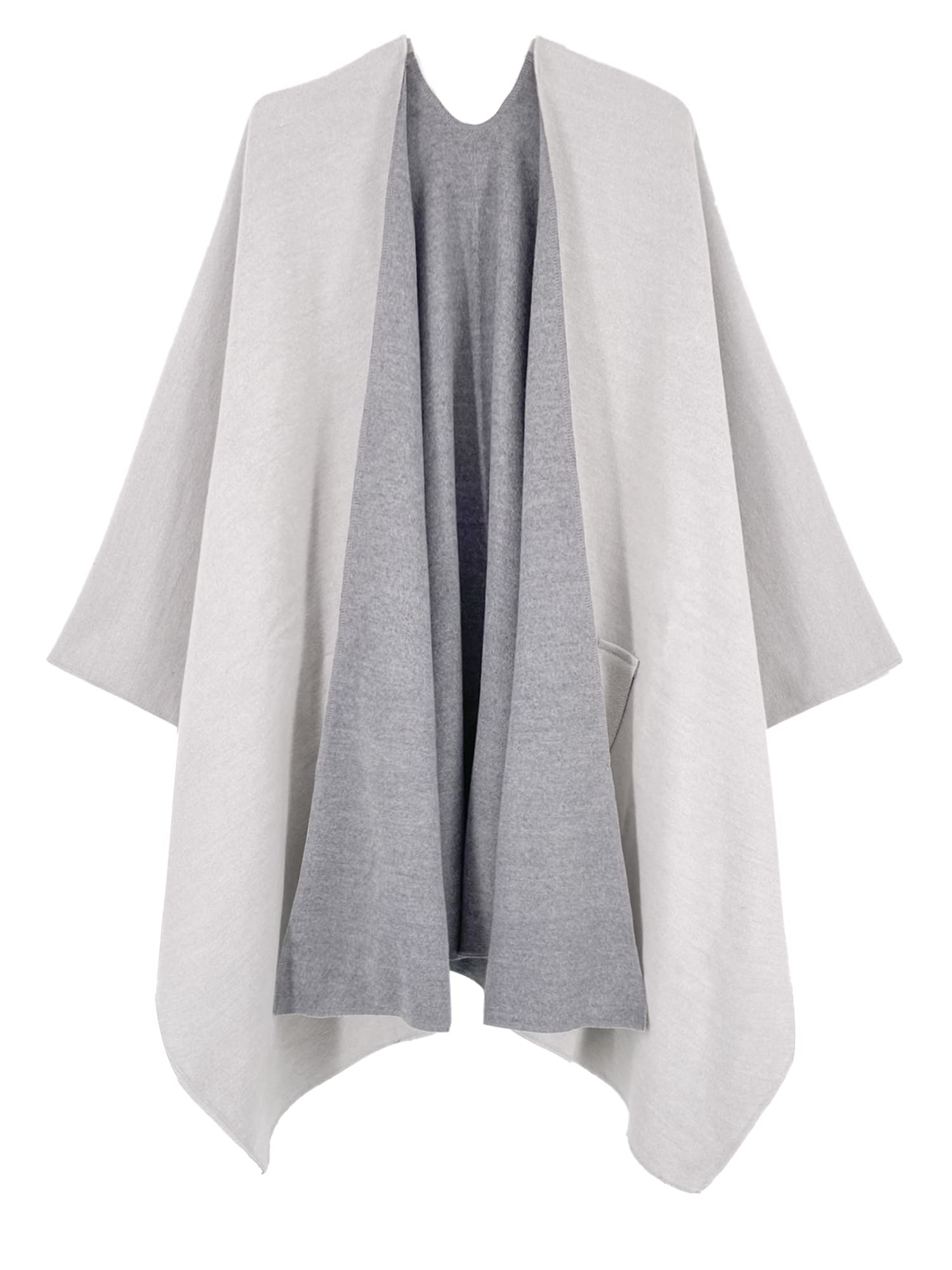 Moss Rose Women's Shawl Wrap Poncho Ruana Cape Open Front Cardigan Shawls for Fall Winter