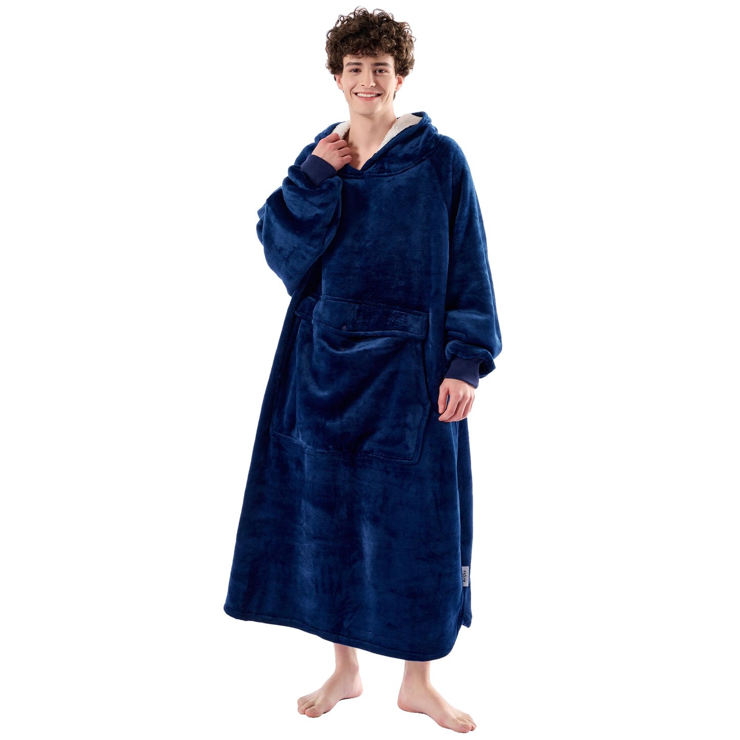 Krifey Wearable Blanket Hoodie, Oversized Sherpa Fleece Sweatshirt with Giant Pocket, Birthday Gifts for Women, Warm Christmas Gift for Mom, Wife, or Girlfriend